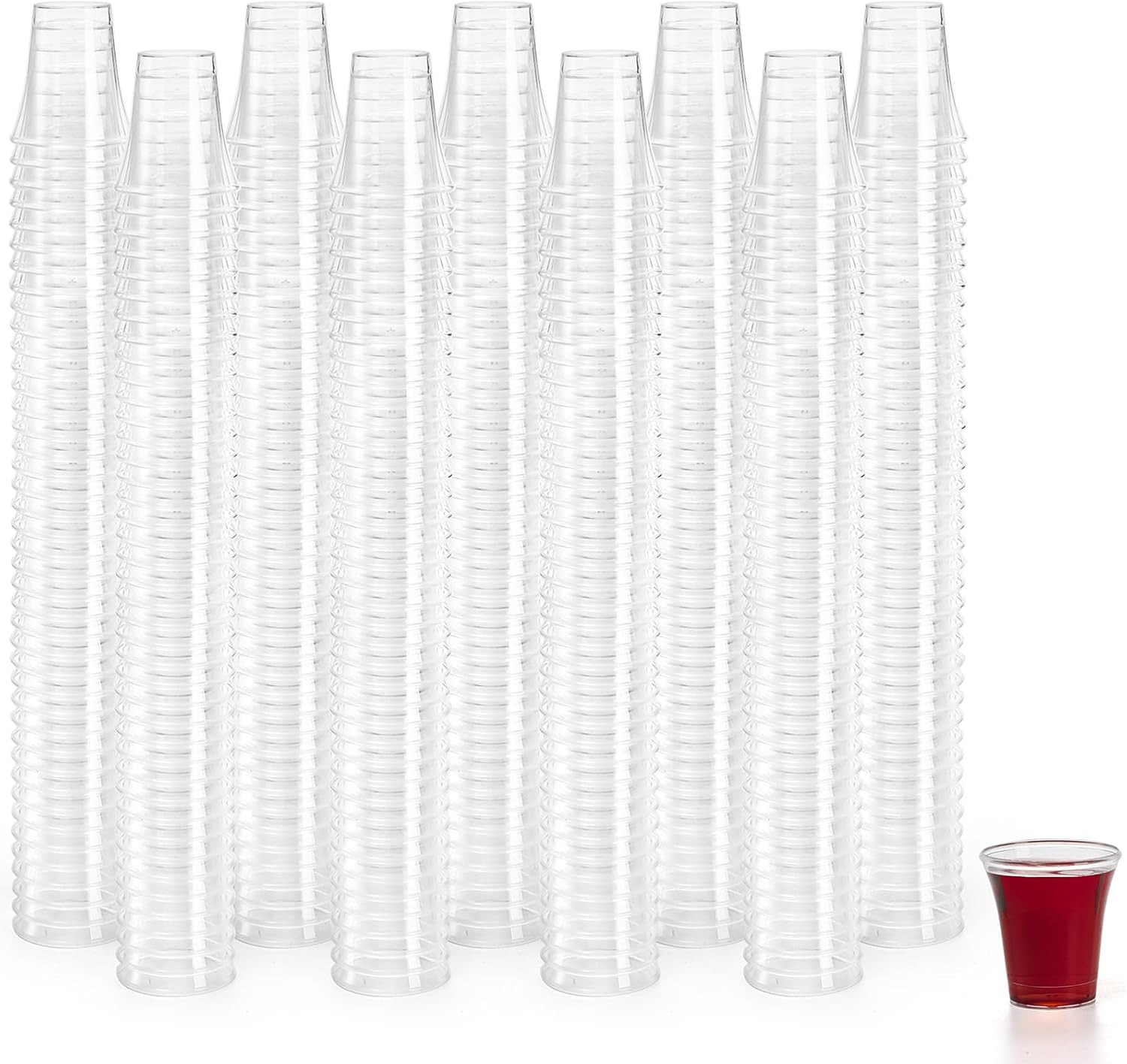 1000 Pack Communion Cups, Plastic Disposable Cup Fits Standard Holy Communion Tr