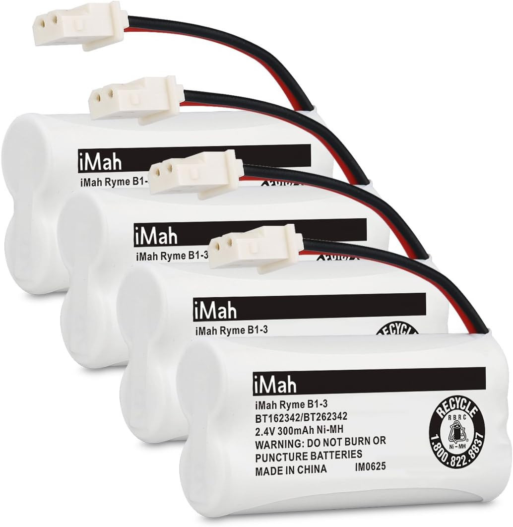 Ryme B1-3 BT162342 BT262342 2.4V 300Mah Ni-Mh Cordless Telephone Batteries Compa