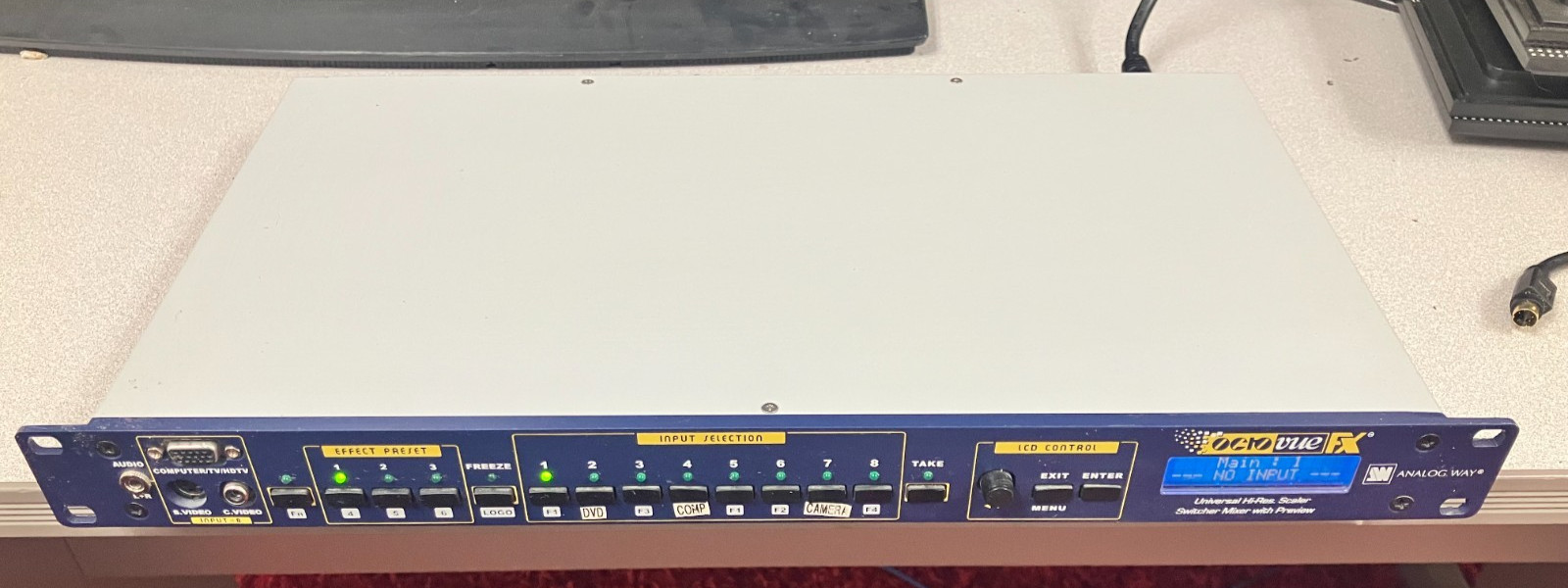OctoVue FX OVX831 Universal Hi-Res Scaler Switcher Mixer Input Effect