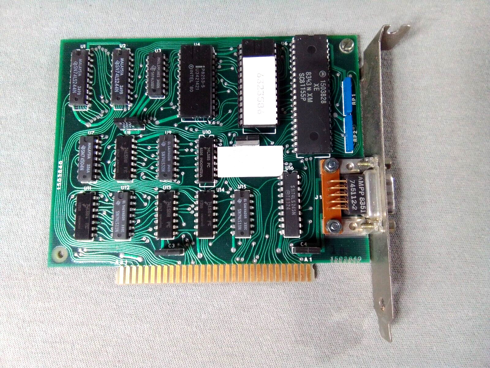 IBM 1503840  ISA Keyboard Timer Adapter Card Pulled From an IBM 5271  PC