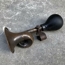 Antique Brass Car Horn Shanghai Rickshaw Nostalgic Collectible Gift