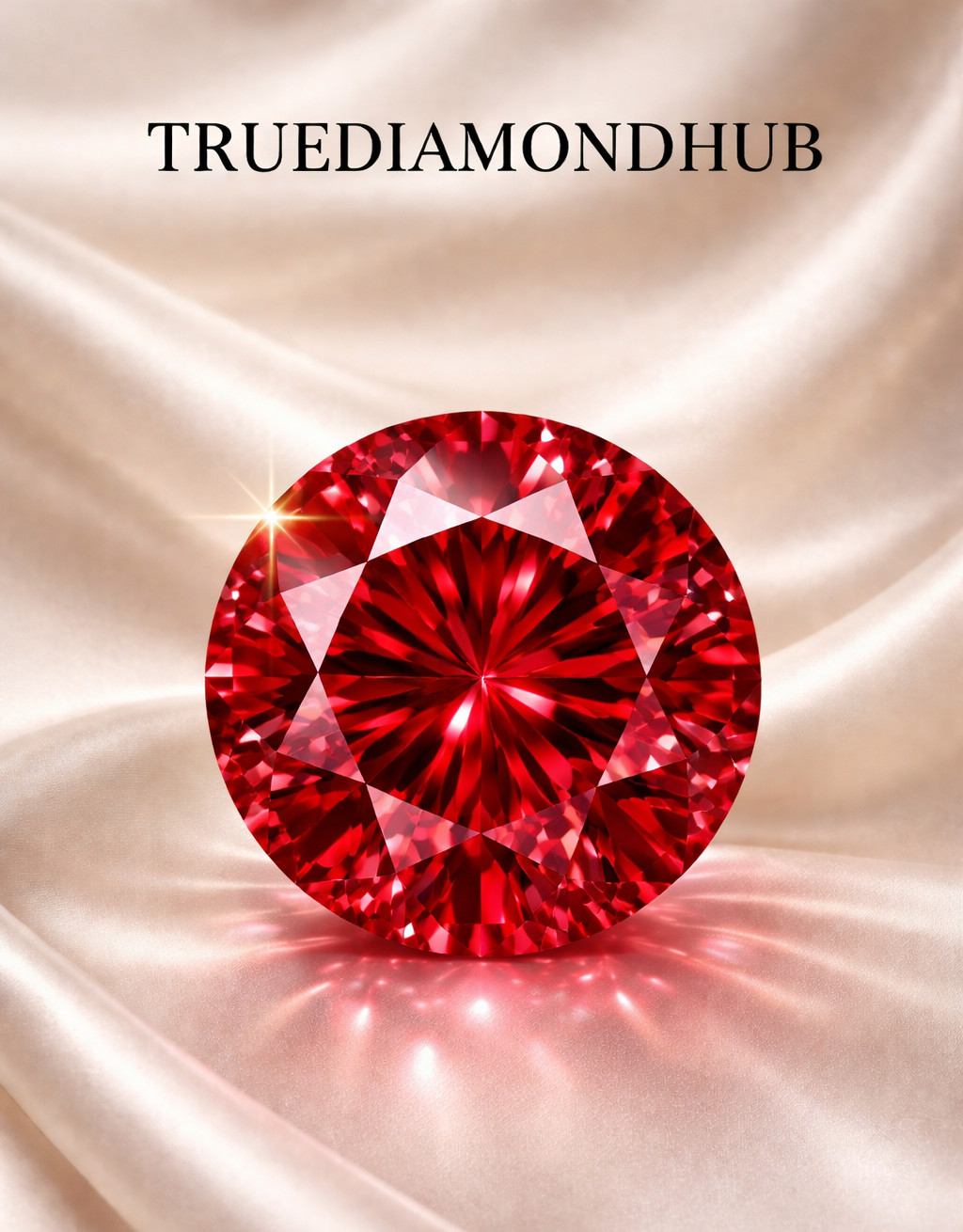 3 Ct Lab Grown Red Diamond Round Cut D Grade VVS1 Certified Loose Gemstone 💎