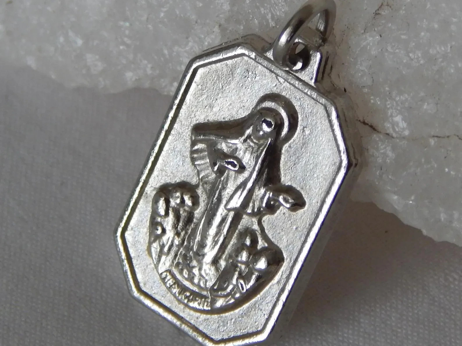 Vintage Medugorje Rectangle Medal #377