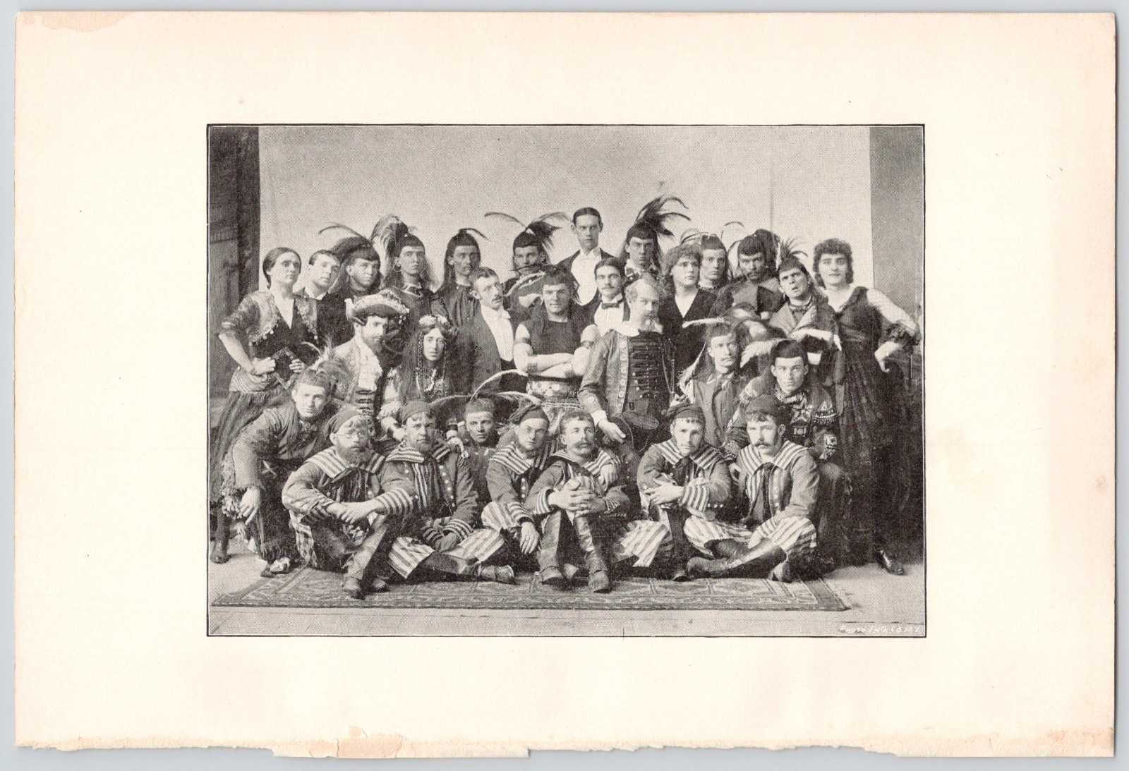 1892 Princeton University Bric a Brac Page Pocahontas Dramatic Presentation