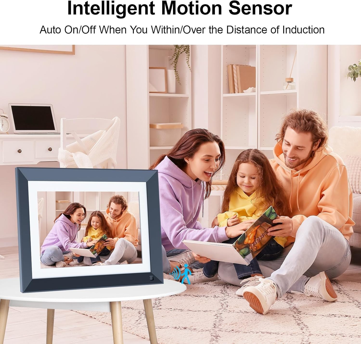 10.1-inch Digital Picture Frame WiFi-Photo-Frame - 16GB Smart Frame, IPS Touch S