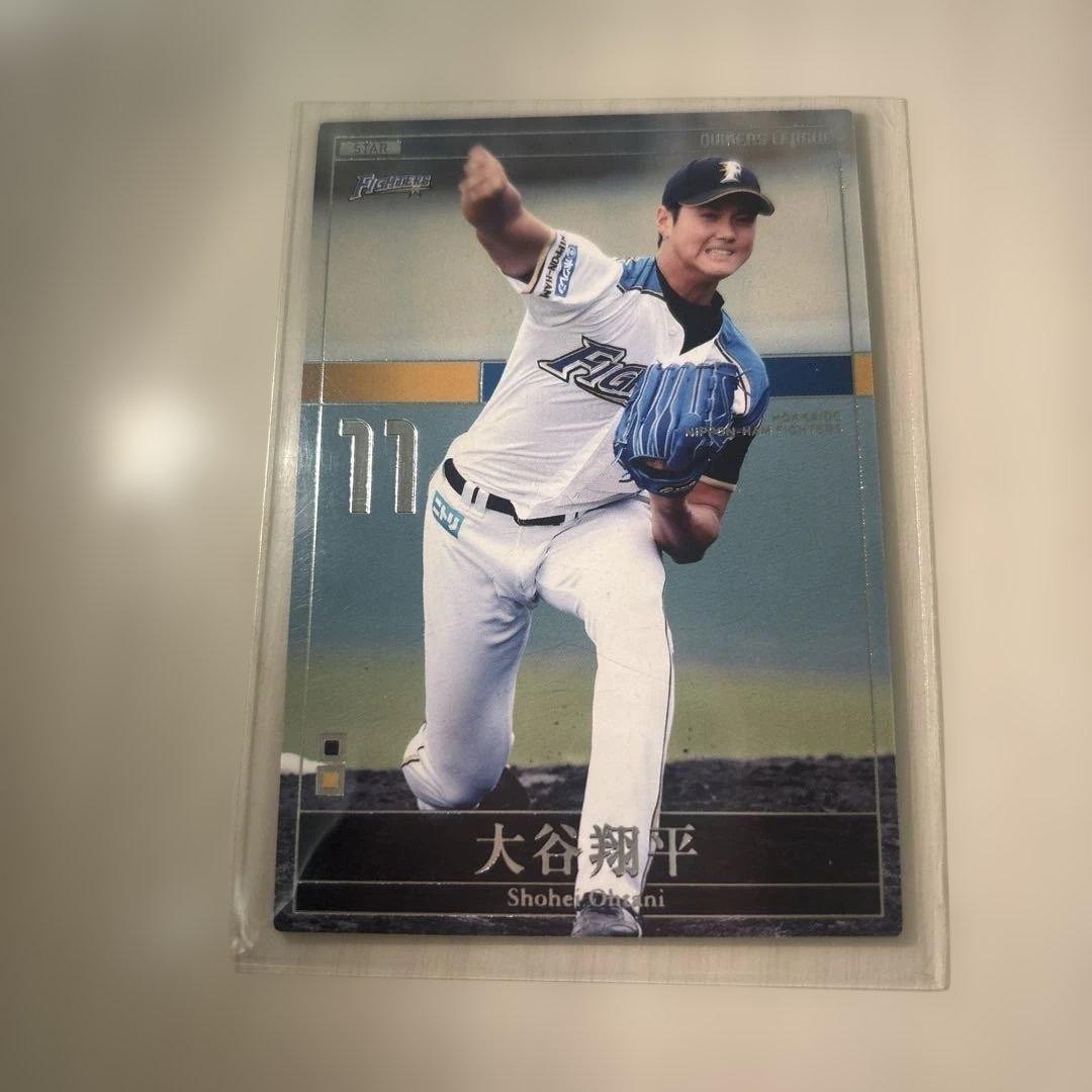 Owners League Shohei Otani Baseball Card Single Hard Plastic Case Used