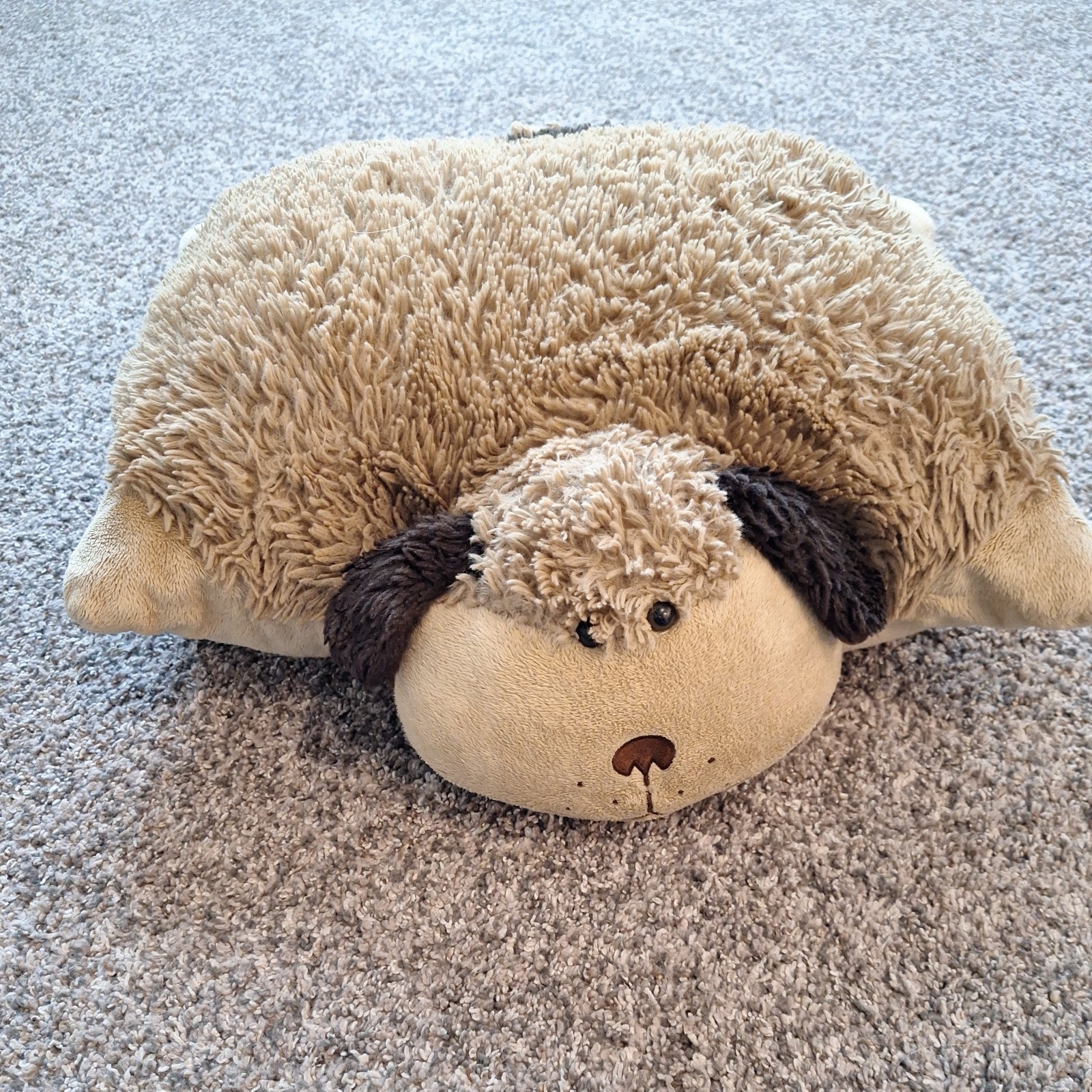 Pillow Pets Large Brown Dog 18” Soft Stuffed Plush Animal  Toy Bedding