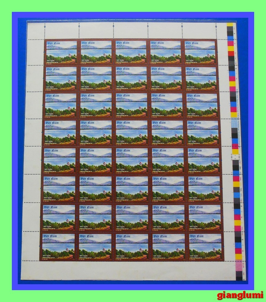 Vietnam Withdrawn stamp Gia Lai landscapes Sheet 40 MNH