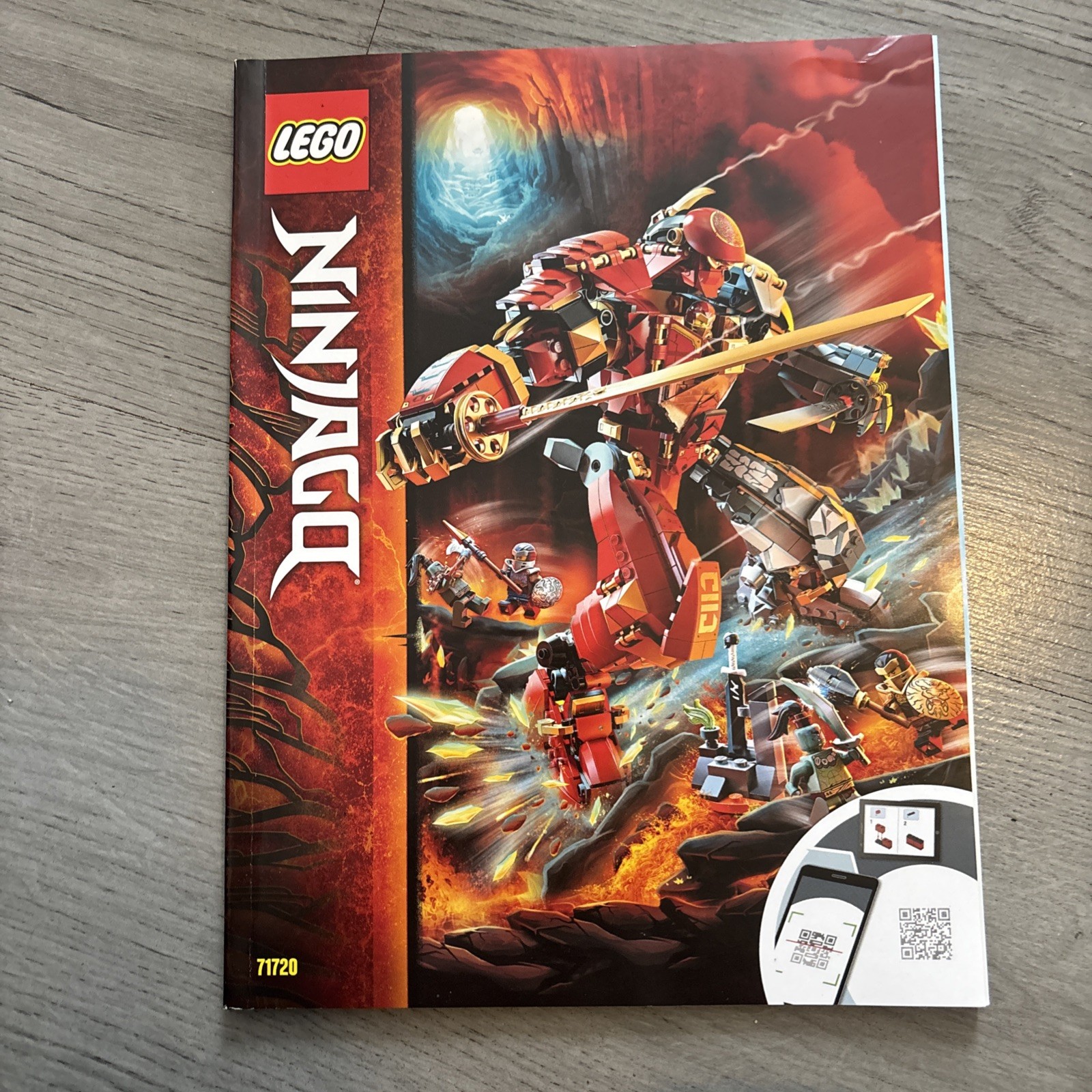 LEGO NINJAGO,  Master of the Mountain Fire Stone Mech 71720 