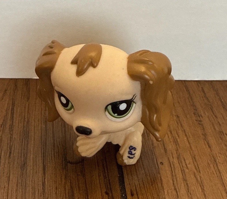 Littlest Pet Shop #1963 Cocker Spaniel Pink Heart Ears LPS Nintendo DS authentic