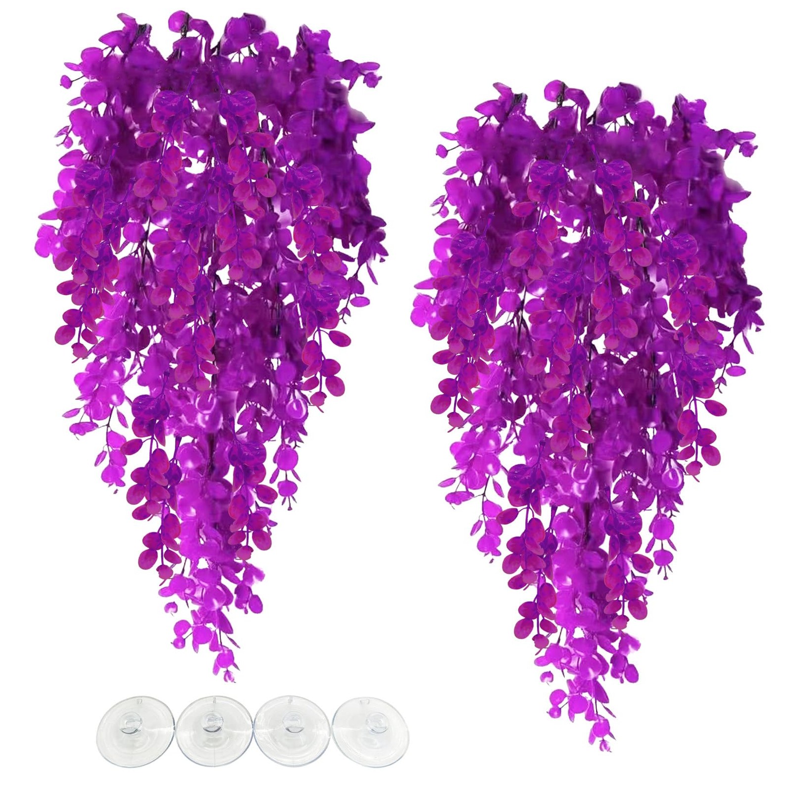 Fake Reptile Plants 2 Pack Hanging Fake Plants Plants for Reptiles wi