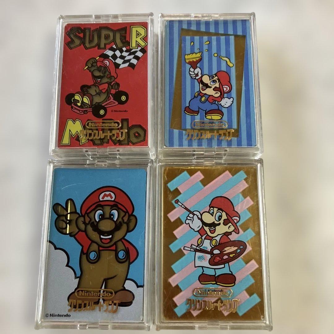 Nintendo Super Mario 90s Clean-Thru Card Set of 4