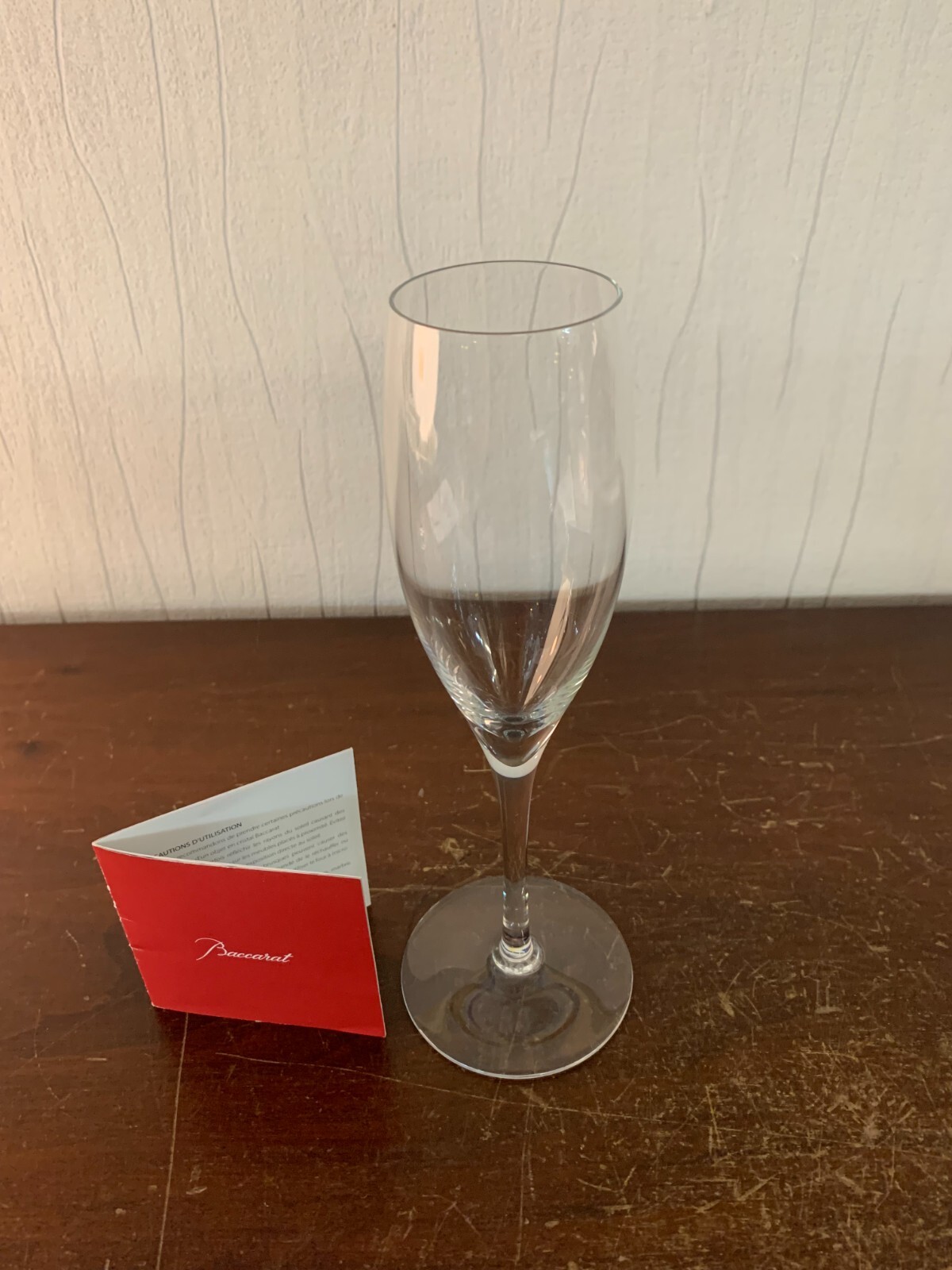 8 Crystal Champagne Flutes from Baccarat (Price per Unit) Model1