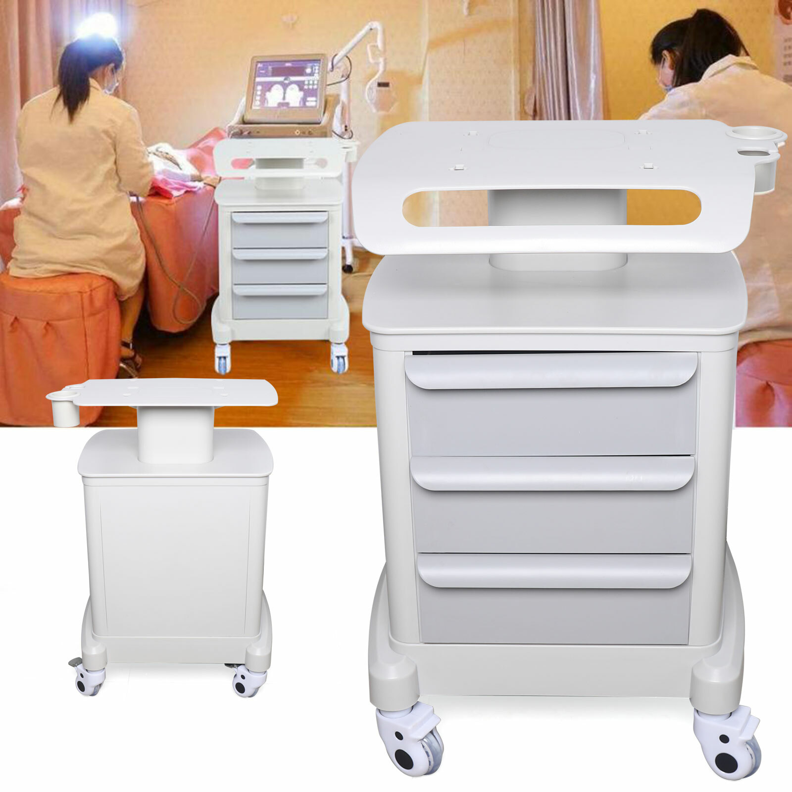 Salon SPA Trolley Stand Cart Assembled For Cavitation IPL HIFU Beauty Machines
