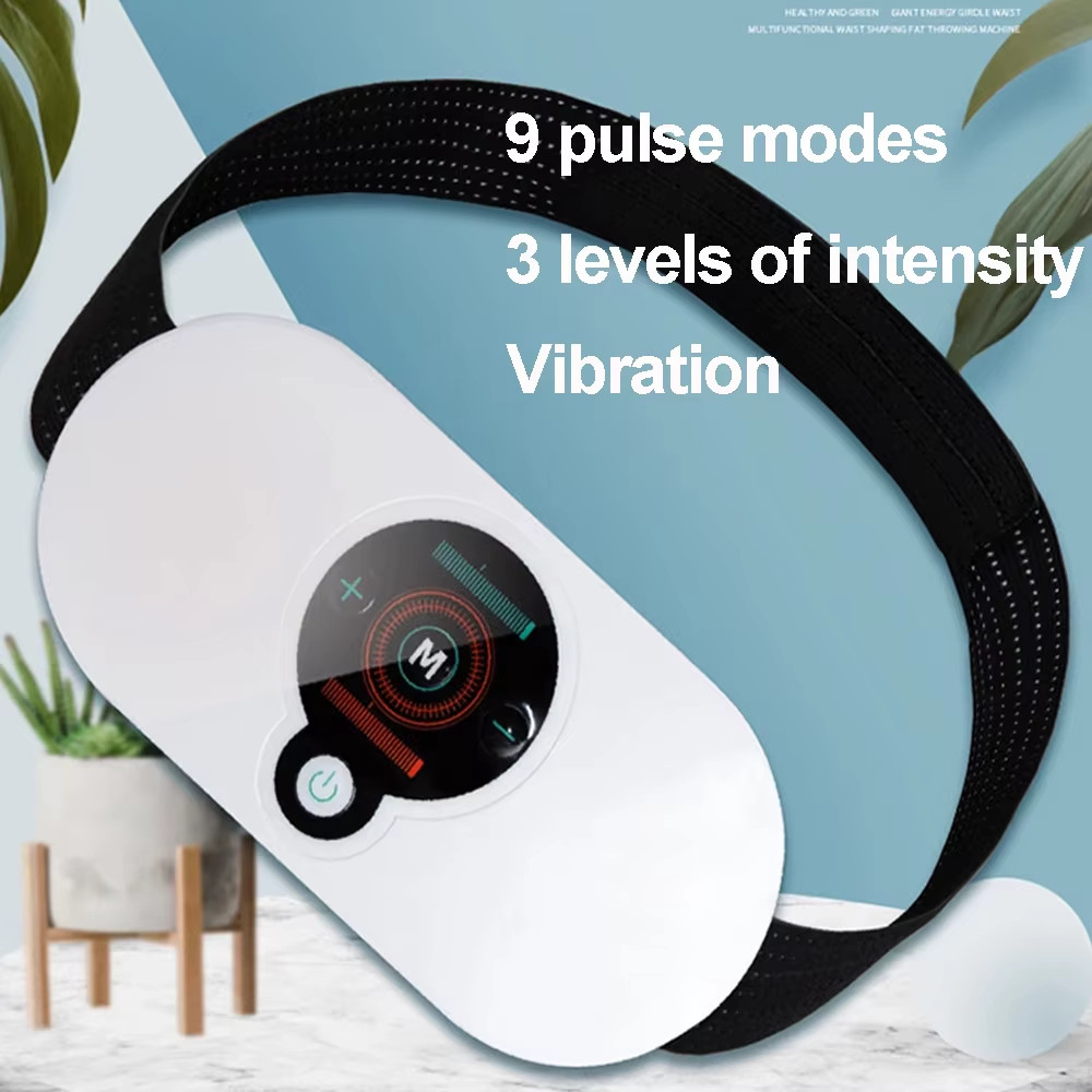 EMS Abdominal Slim Massager Electric Waist Trainer Fat Cellulite Burner Belt Vib