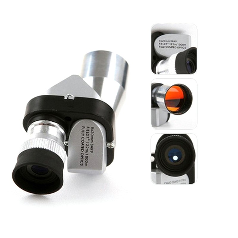 8x20 Pocket Compact Monocular Telescope Outdoor Survival Hunting Scope Prop