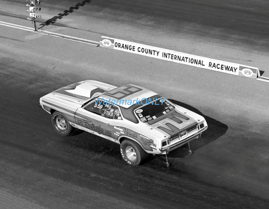 "Irv Beringhaus" 1971 Plymouth 'Cuda MOPAR Pro Stocker PHOTO! #(4)