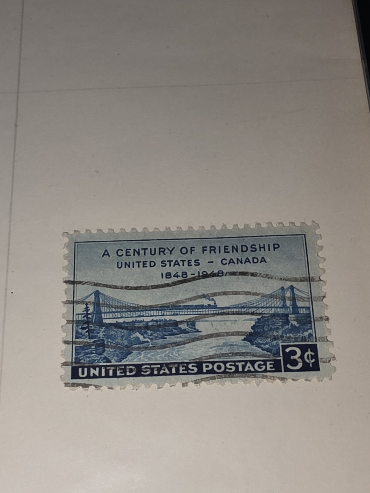 Vintage US Century Of Friendship 3c Stamp Used - #F1213
