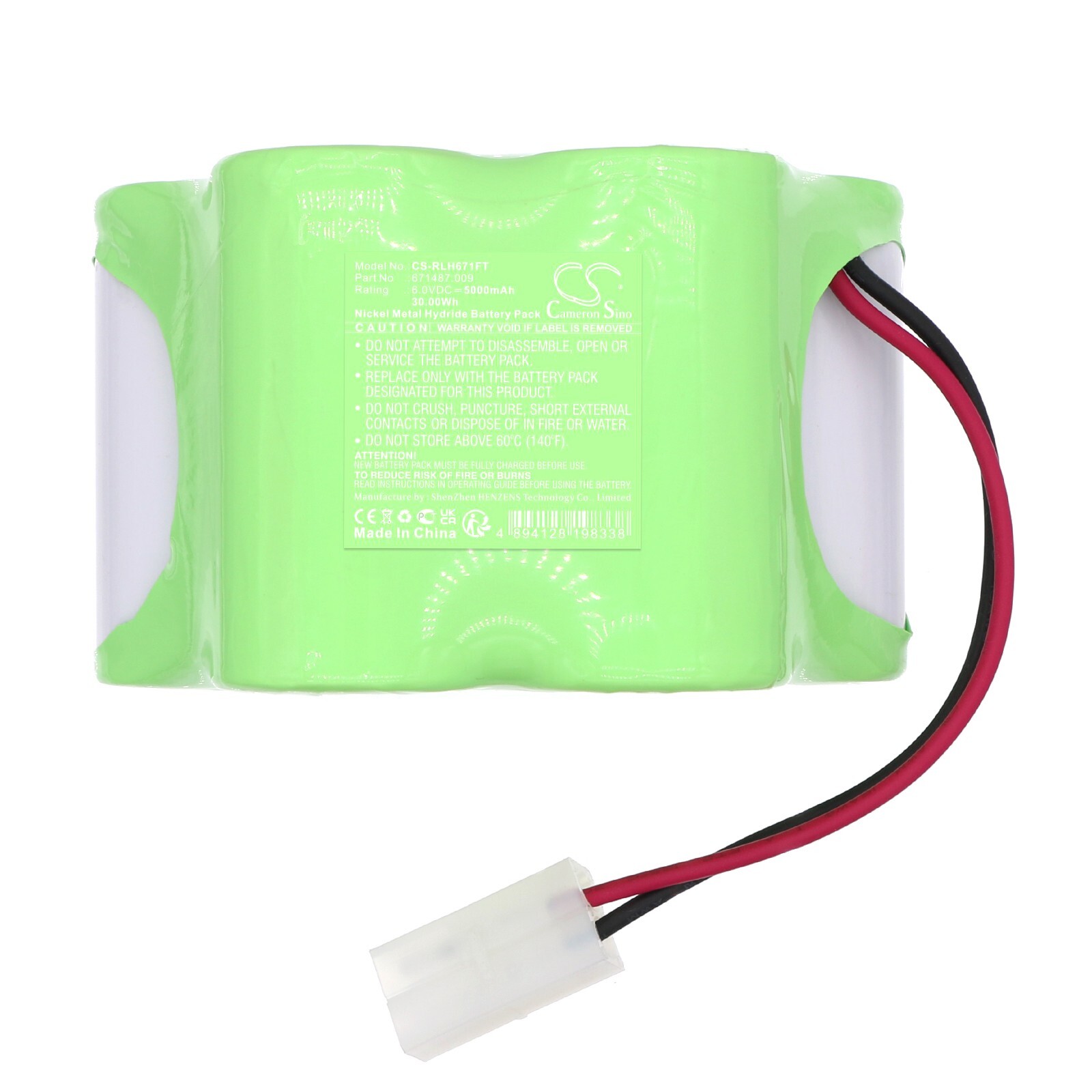 BATTERIE 5000mAh Type 671487.009 For Rzb Leuchten Ehss