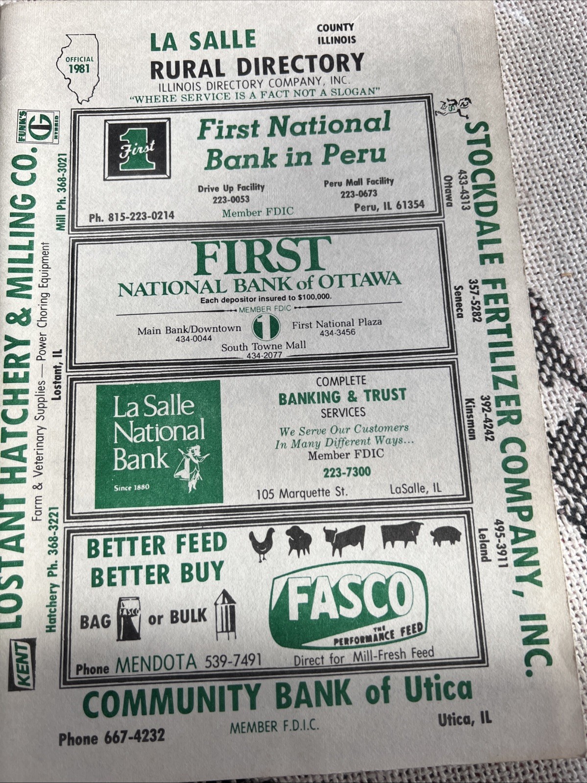 LaSalle Rural Directory 1981