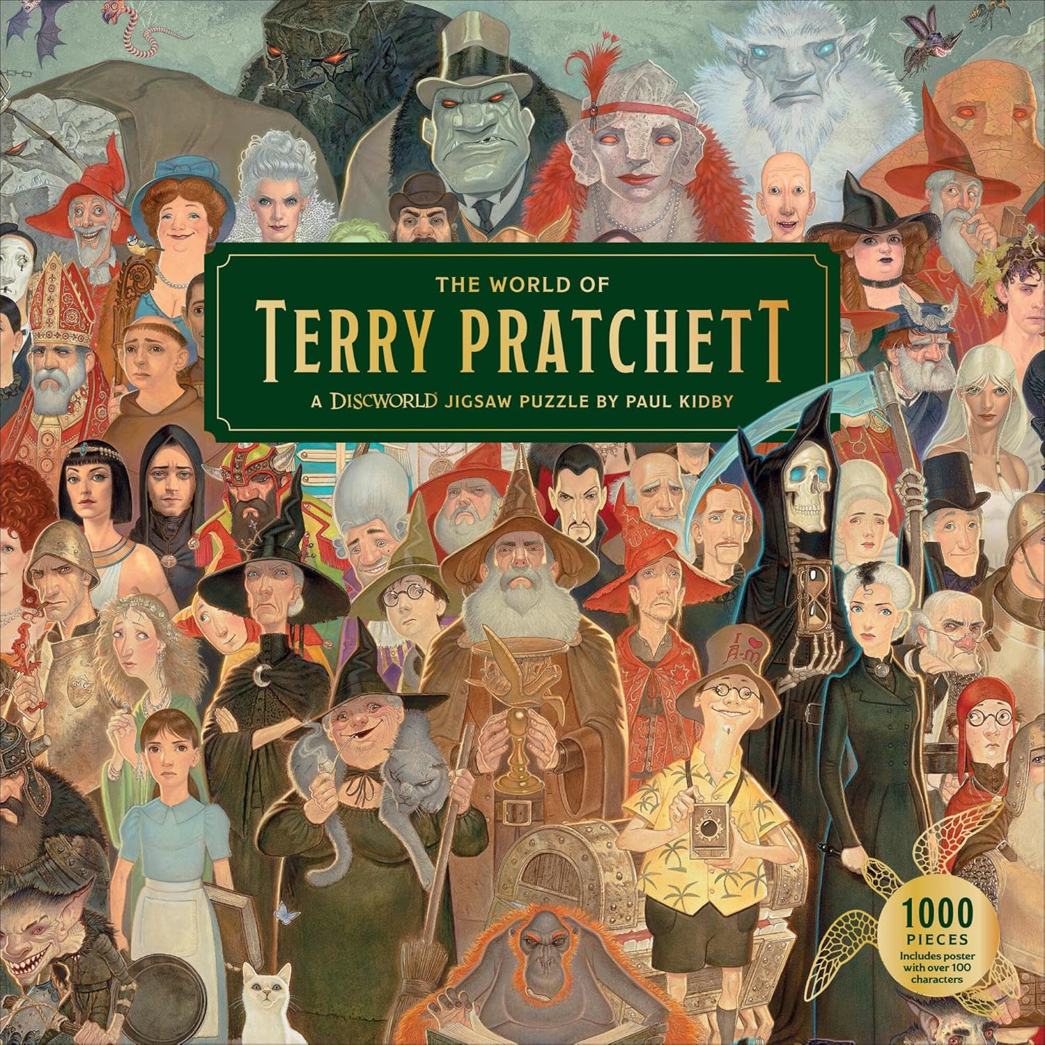 The World of Terry Pratchett | a 1000-Piece Discworld Jigsaw Puzzle by Paul Kidb
