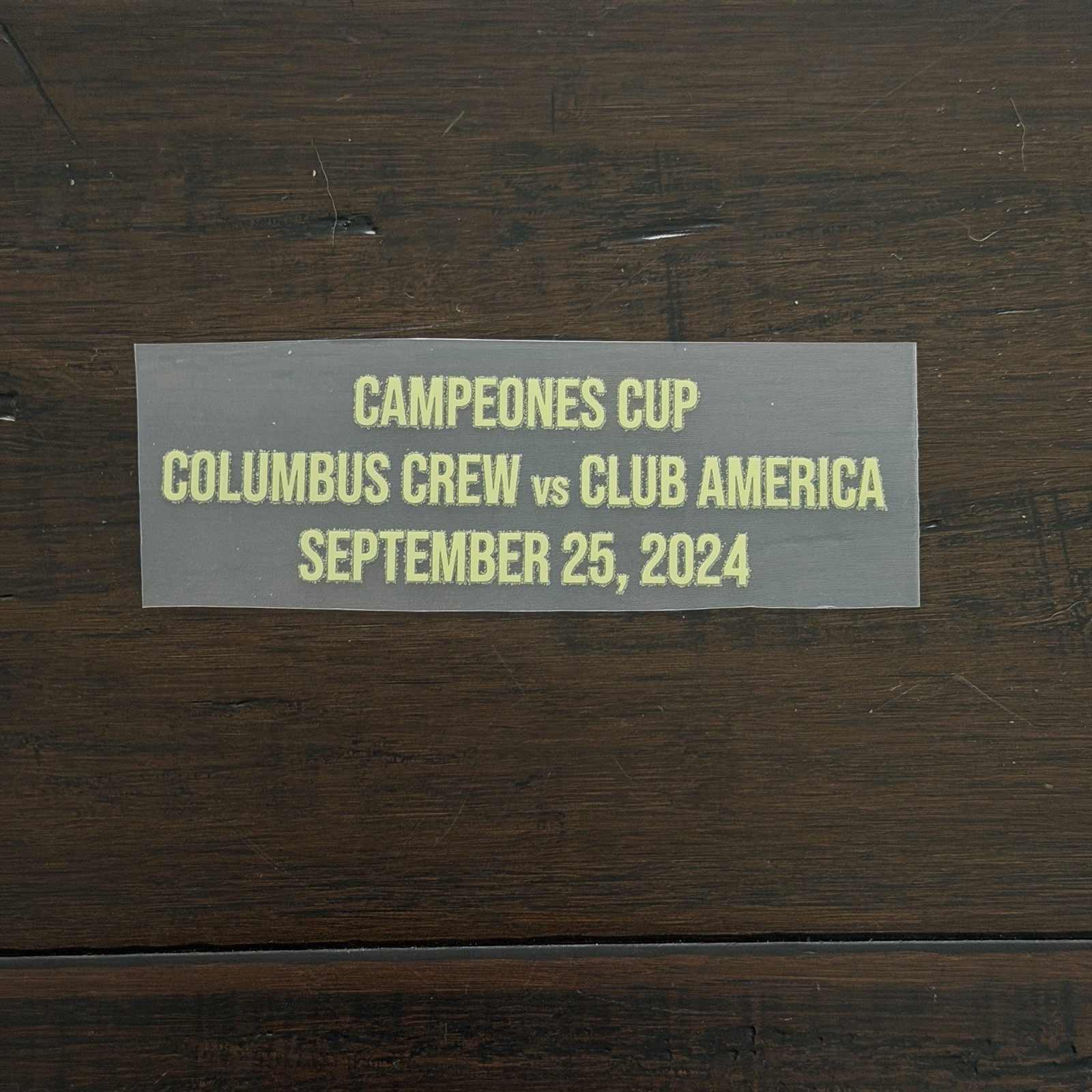 2024 Campeones Cup Club America MDT Match Detail Patch Badge Final Parche