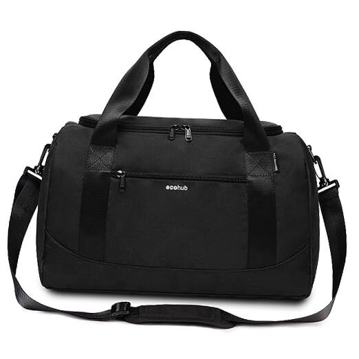  16'' Personal Item Bag Mini With shoulder strap Black with shoulder strap