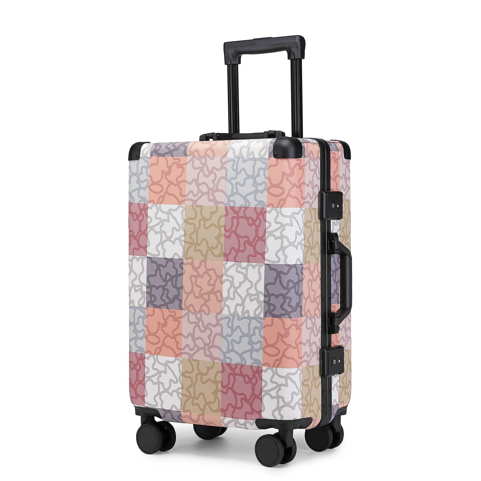 Fashionable Durable Leather Suitcase - Lightweight Large Carry on Luggage Tra...