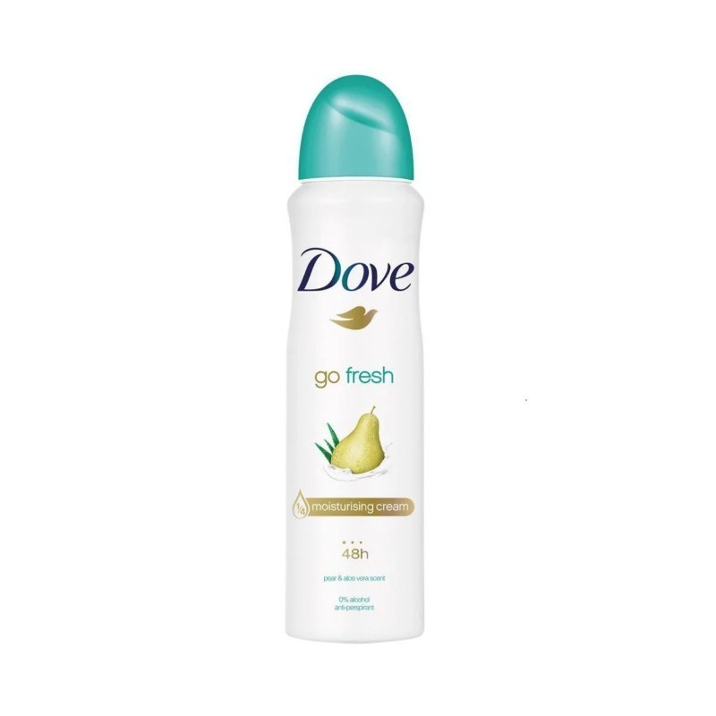 6x Dove Spray Deodorant Pear & Aloe Moisturizing Cream New 150ml