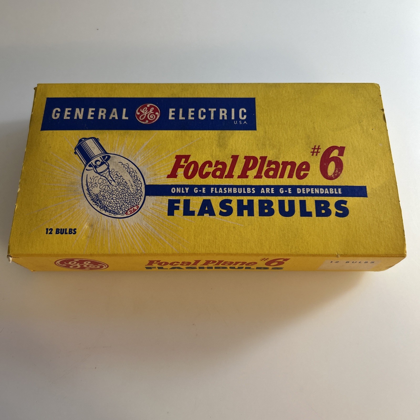 Vtg GE Flashbulbs Focal Plane #6 General Electric NOS Clear Bulbs Total zaq
