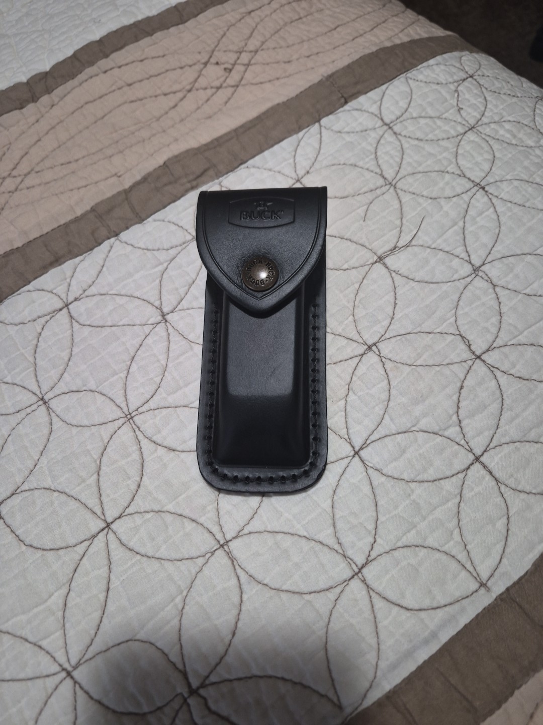 Buck Knife 112 Factory Leather Case Never Used.  Case Only (Knife Not Included)