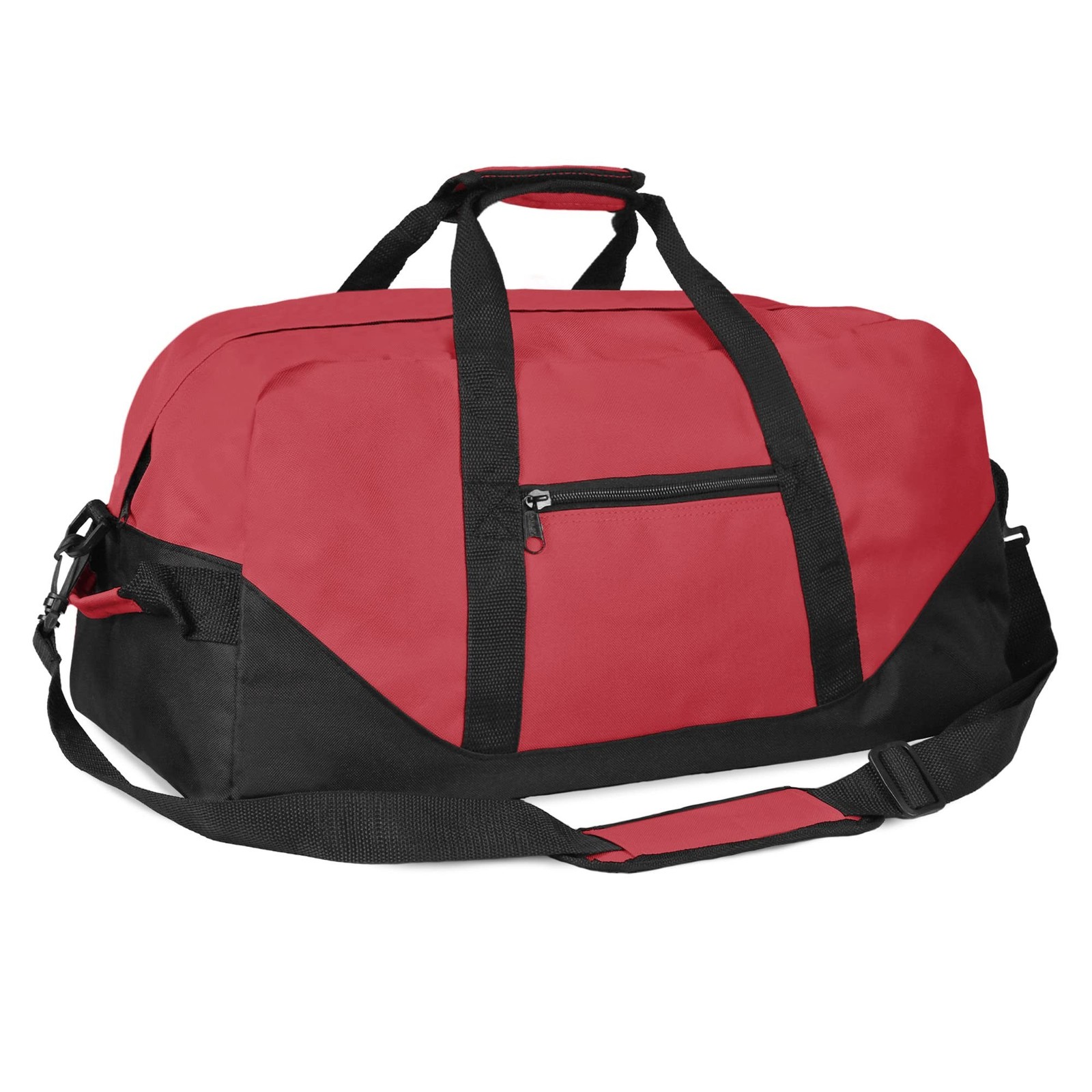 21" Large Duffle Bag with Adjustable Strap Red
