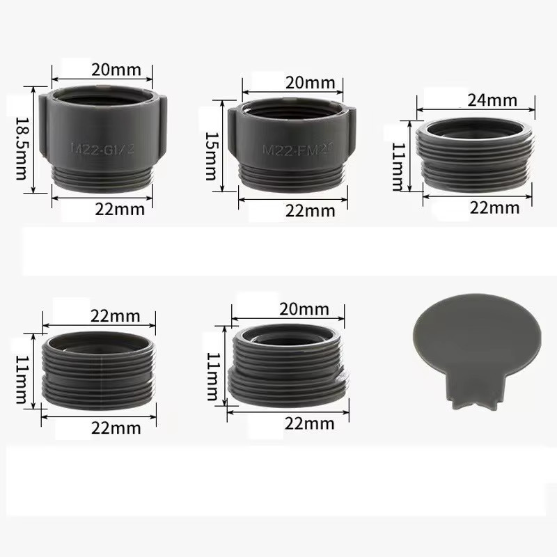 Faucet Adapter ABS Thread Connector Water Tap Joints Water Purifier Bubbler Nozz