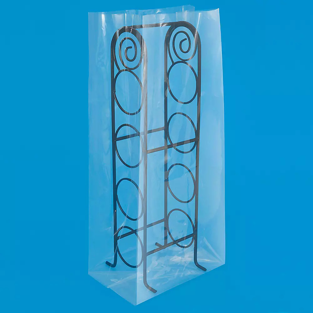 Pack of 250 12 x 8 x 30" 3 Mil Gusseted Poly Bags