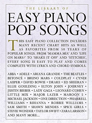THE LIBRARY OF EASY PIANO POP SONGS By Hal Leonard Corp. **BRAND NEW**