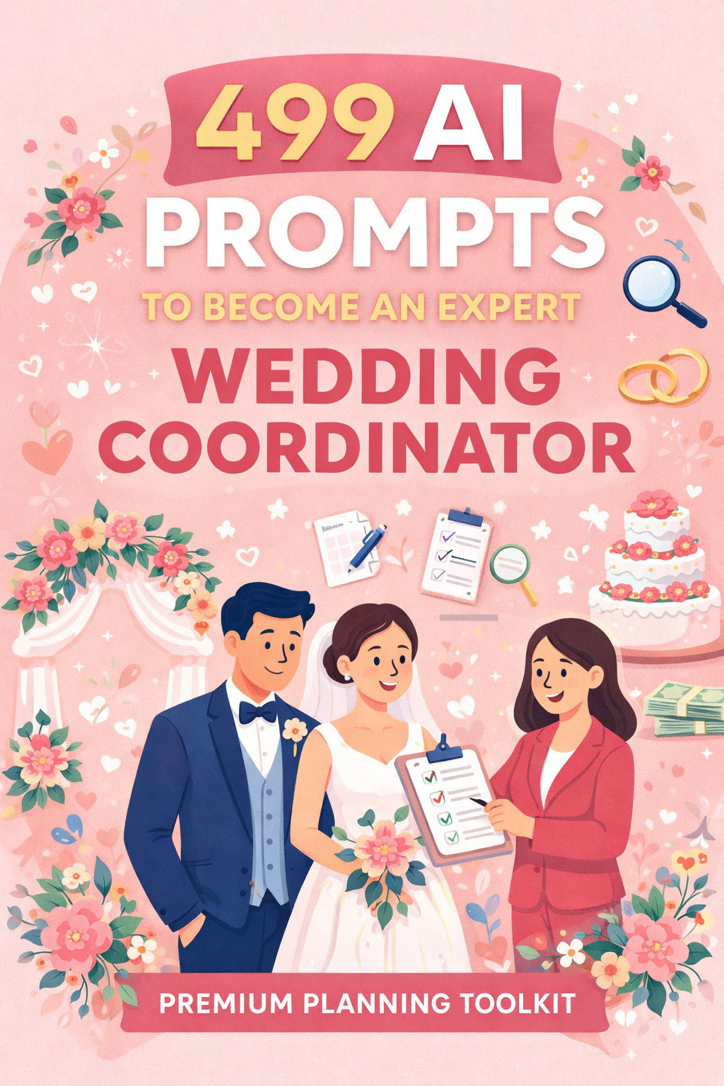 Wedding Coordinator Prompts | AI Wedding Planner Toolkit | Event Planning Guide
