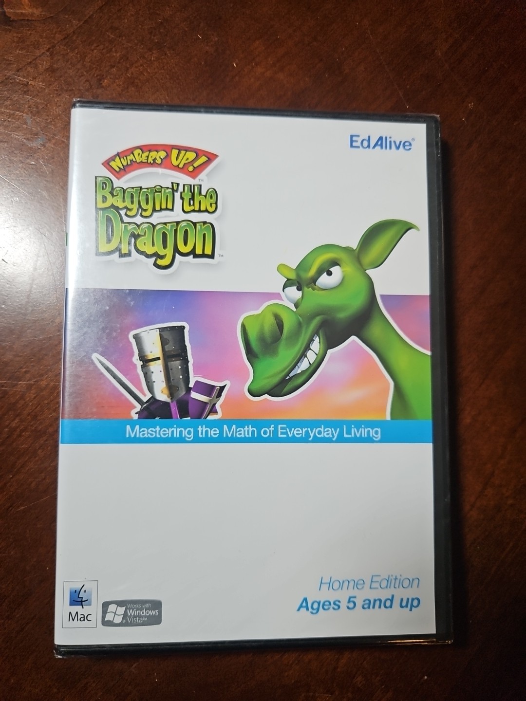 Numbers up Baggin the Dragon Edalive Mastering Math Everyday K-8 CD-Rom Games