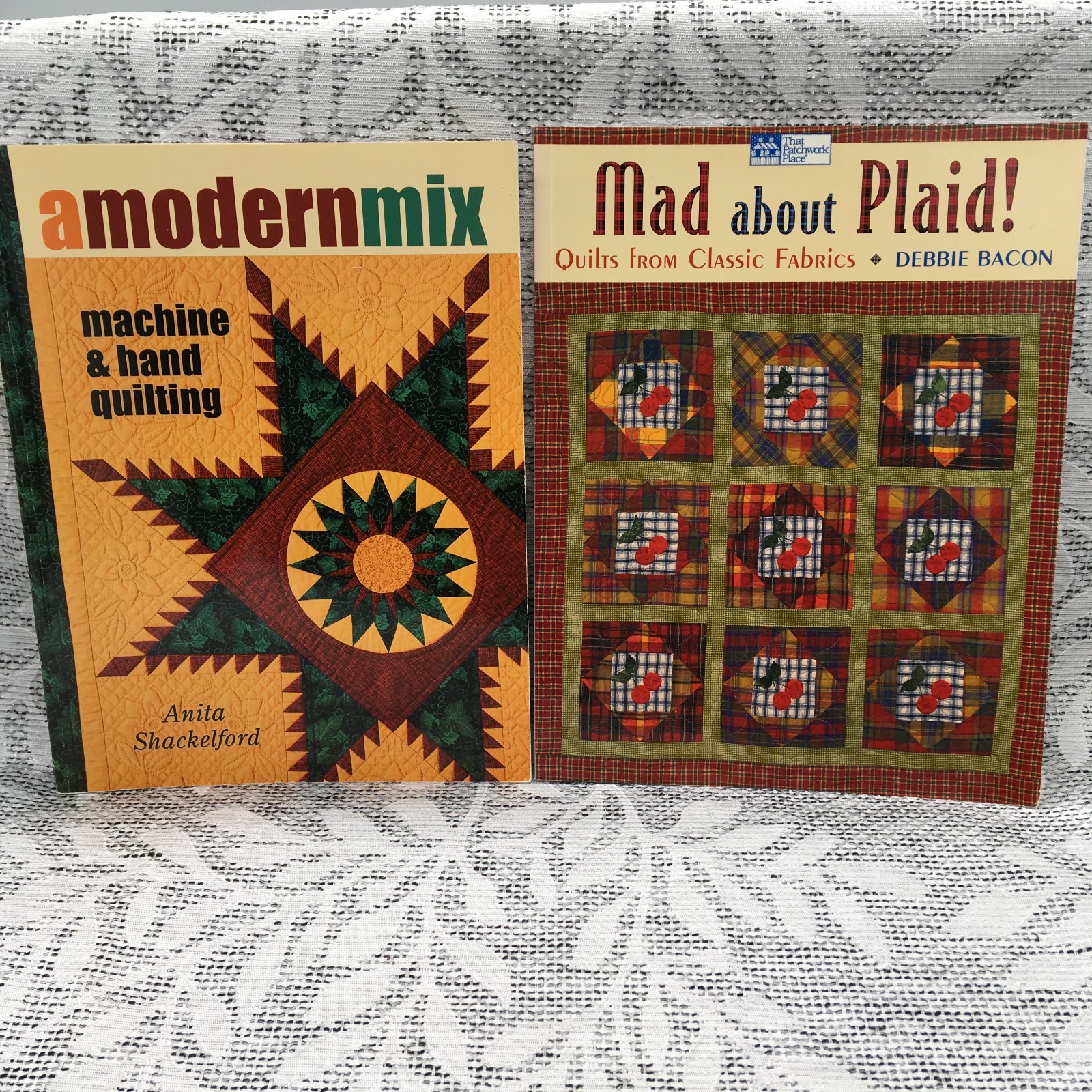 QUILTING 2 BOOK COMBO Mad About Plaid!: Quilts Classic Fabrics & A Modern Mix