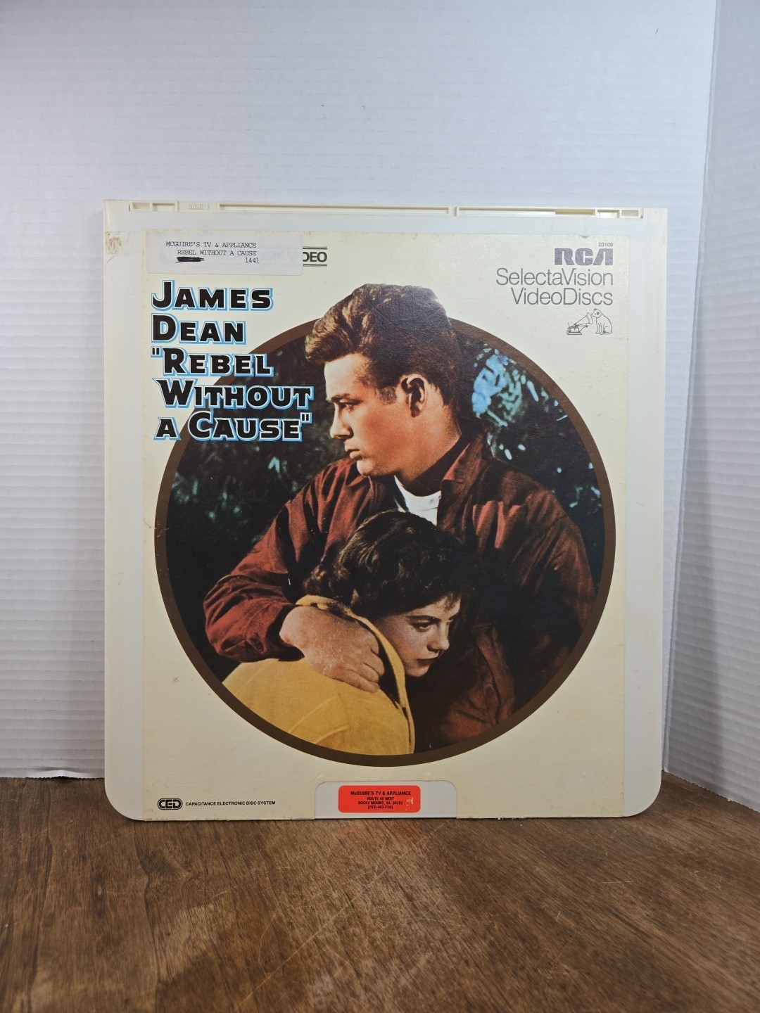 Rebel Without A Cause CED RCA Videodisc James Dean 1955 Natalie Wood Tested 