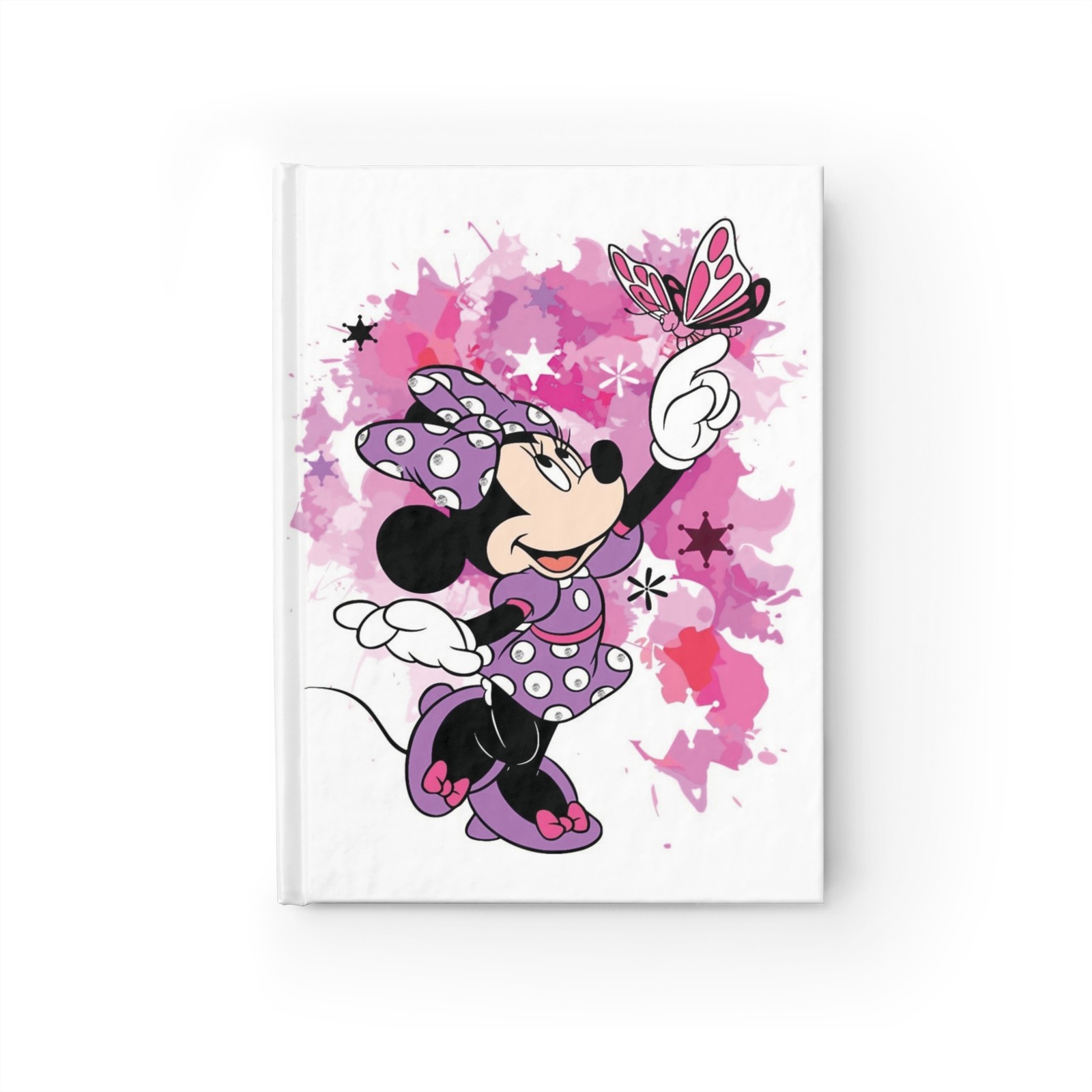 Pink Polka Dot Mouse Character Journal | Ruled Lined Notebook