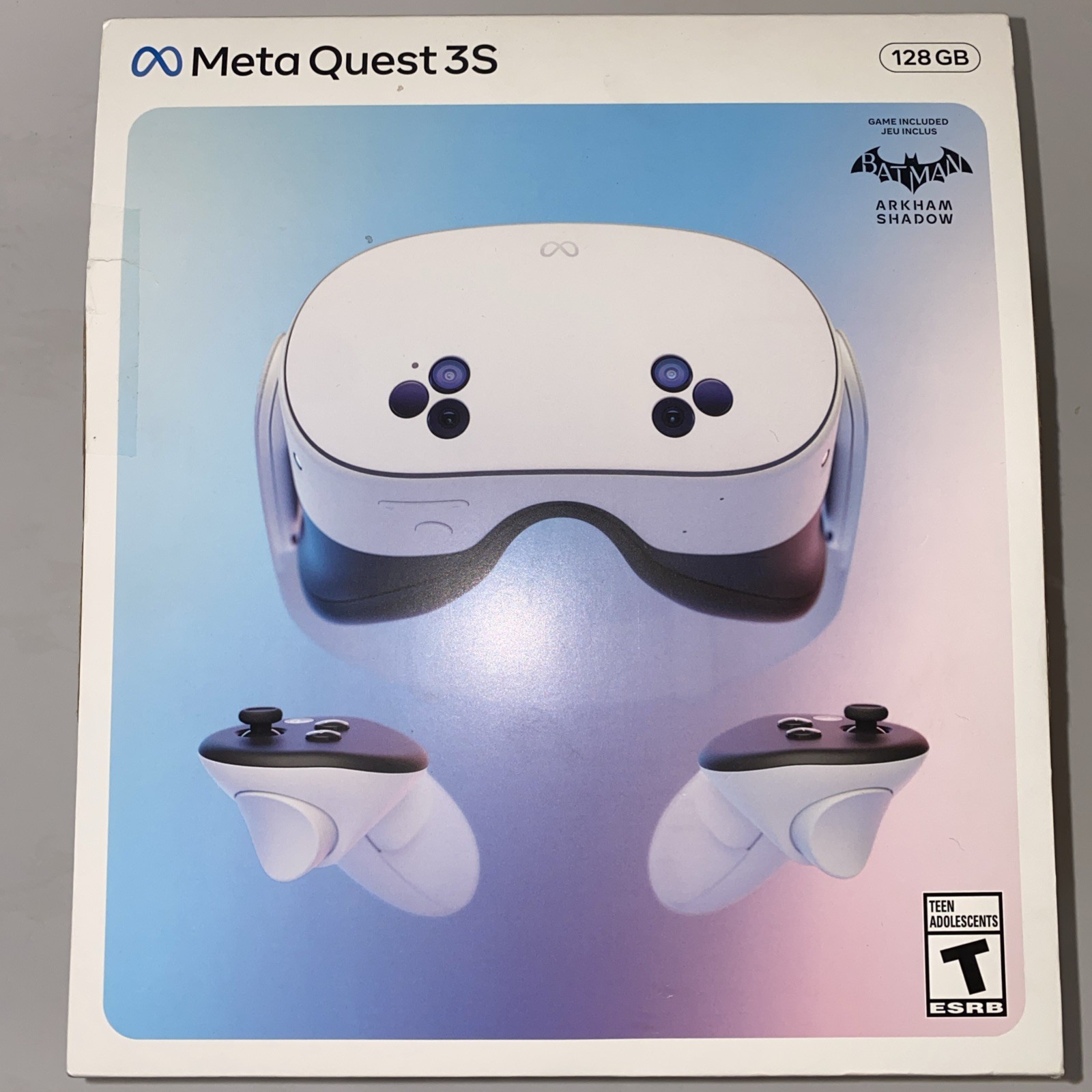 Meta Quest 3S 128GB VR Headset ONLY + Batman Arkham Shadow NO Controllers