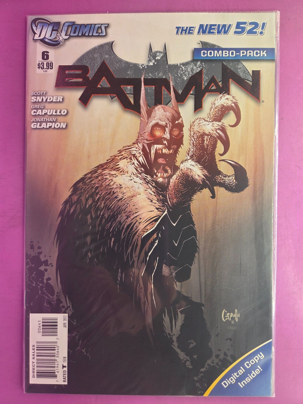 BATMAN   #6 COMBO PACK VARIANT SEALED    VF   2012   B&B COMBINE SHIPPING