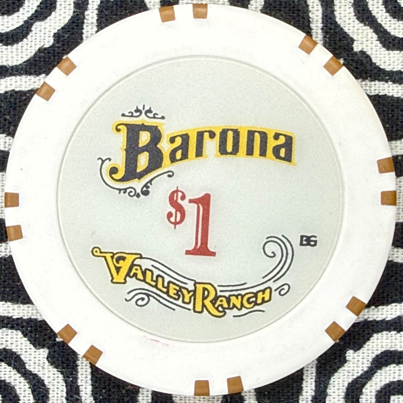 Barona $1 Valley Ranch, California Casino Chip C36