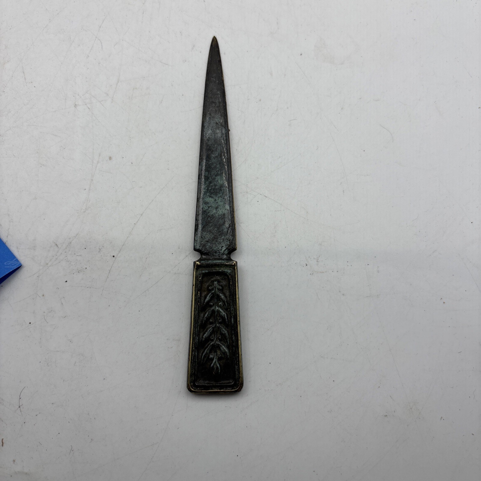 Vintage Coated Brass Letter Opener Made In Israel  6 1/2”