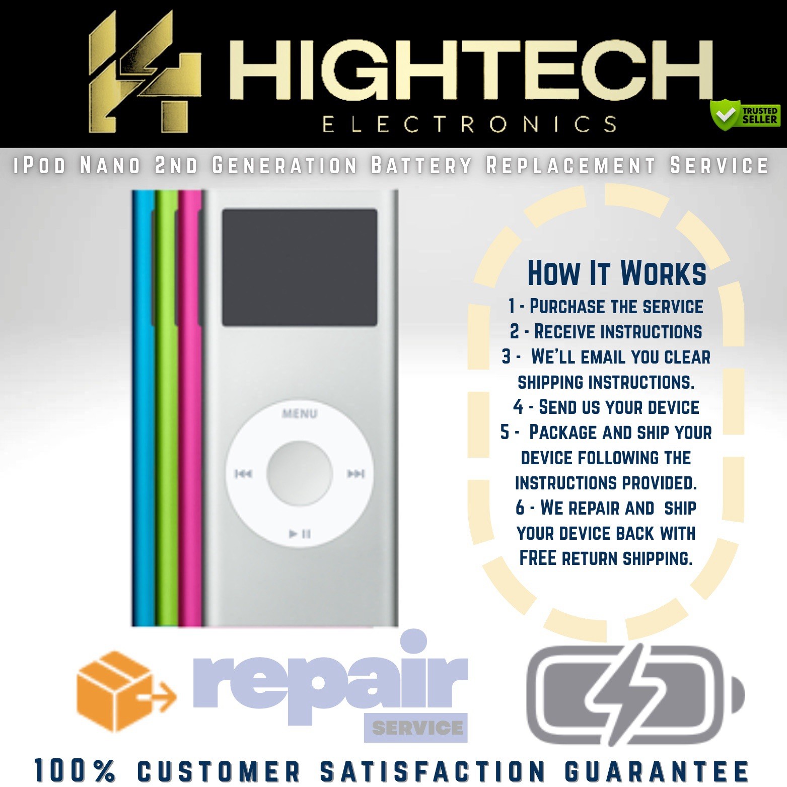 iPod Nano 2nd Generation Battery Replacement Service