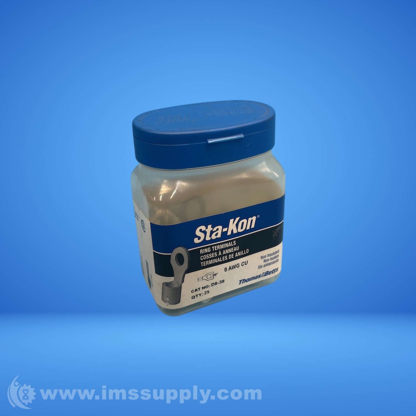 Thomas & Betts D8-38 Ring Terminal FNFP