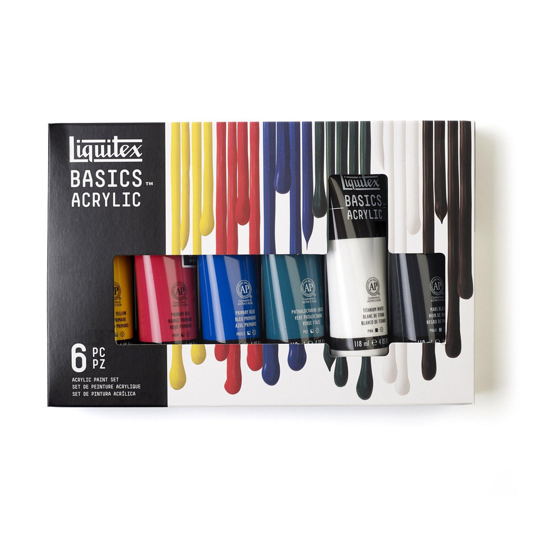 Basics Acrylic Set 6 Pieces X118 Ml Classic