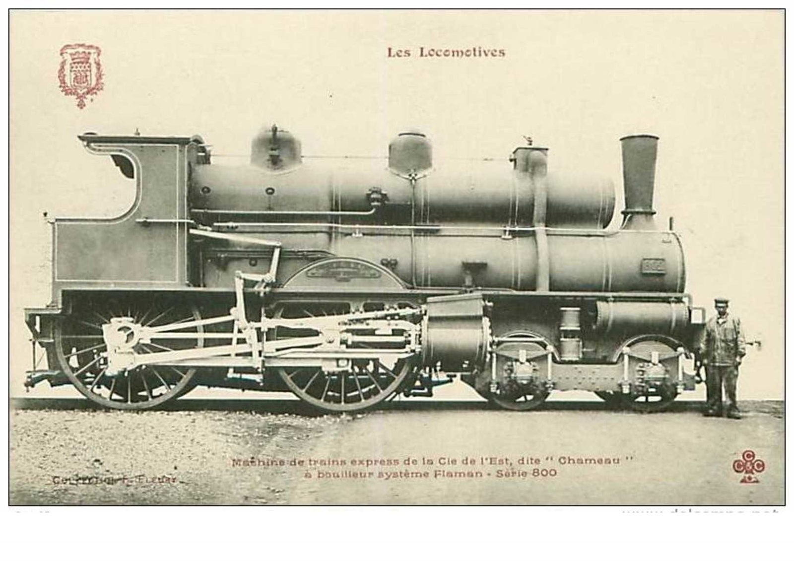 Locomotive No. 14 Express Train Machine From The Eastern Company Called "Camel"