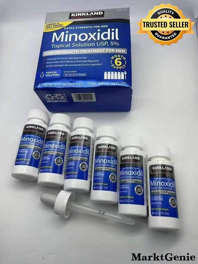 Kirkland Minoxidil 5% Hair Regrowth Solution Extra Strength Men 6 Month Supply