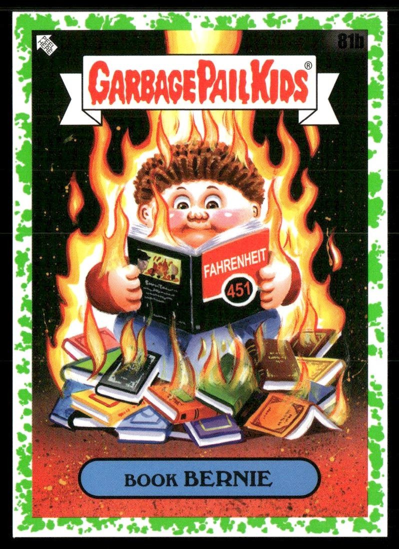BOOK BERNIE 2022 Garbage Pail Kids Booger Green #81B
